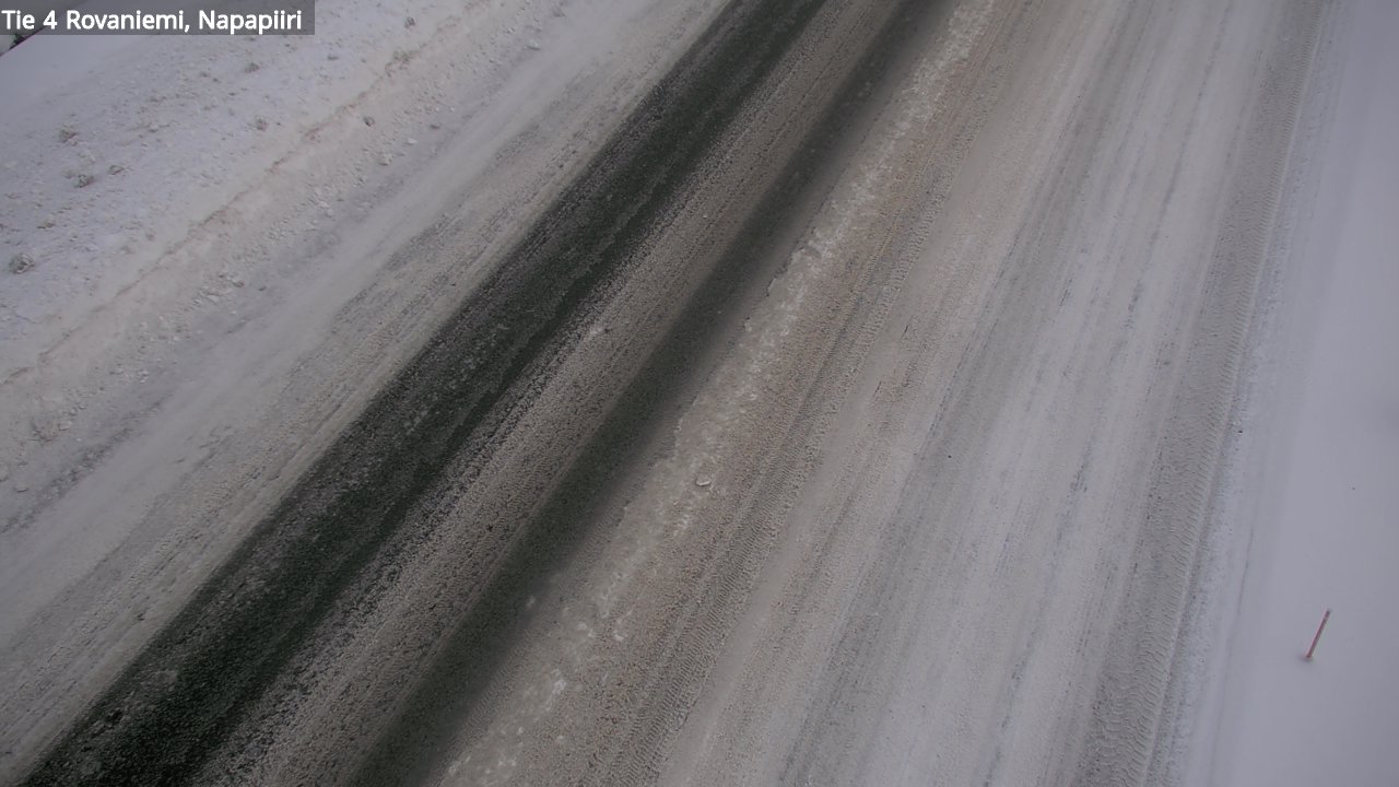 Weather Camera Image Väg 4 Rovaniemi, Polar cirke, Rovaniemi, Lappi