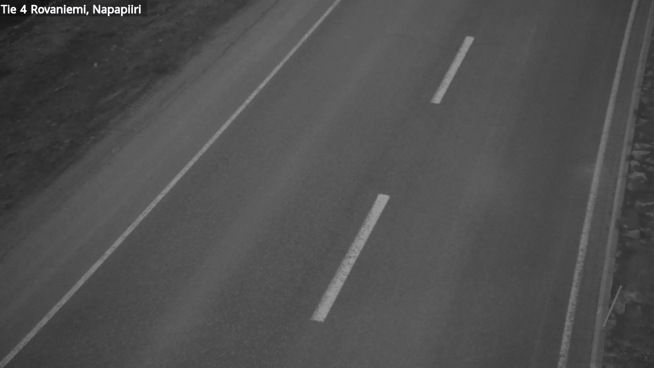 Weather Camera Image Road 4 Rovaniemi, Arctic circl, Rovaniemi, Lappi