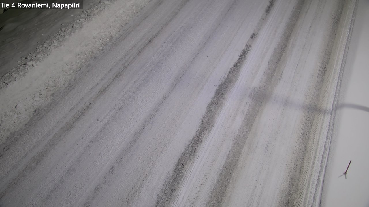Weather Camera Image Väg 4 Rovaniemi, Polar cirke, Rovaniemi, Lappi
