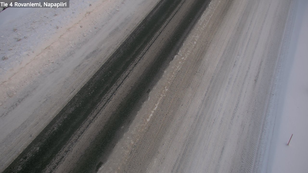 Weather Camera Image Väg 4 Rovaniemi, Polar cirke, Rovaniemi, Lappi