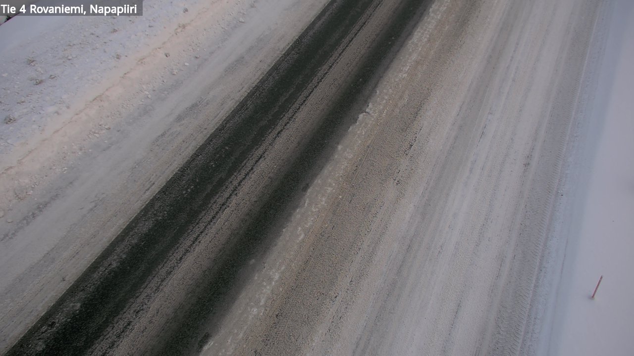 Weather Camera Image Väg 4 Rovaniemi, Polar cirke, Rovaniemi, Lappi