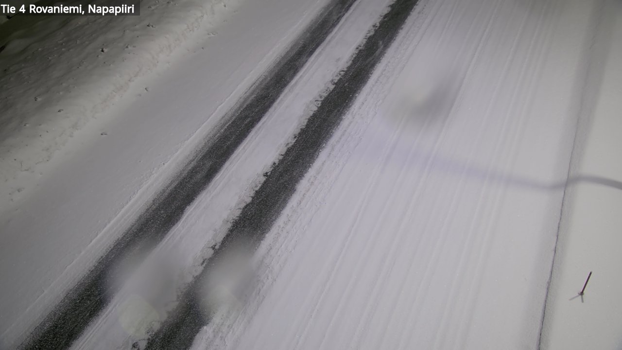 Weather Camera Image Väg 4 Rovaniemi, Polar cirke, Rovaniemi, Lappi