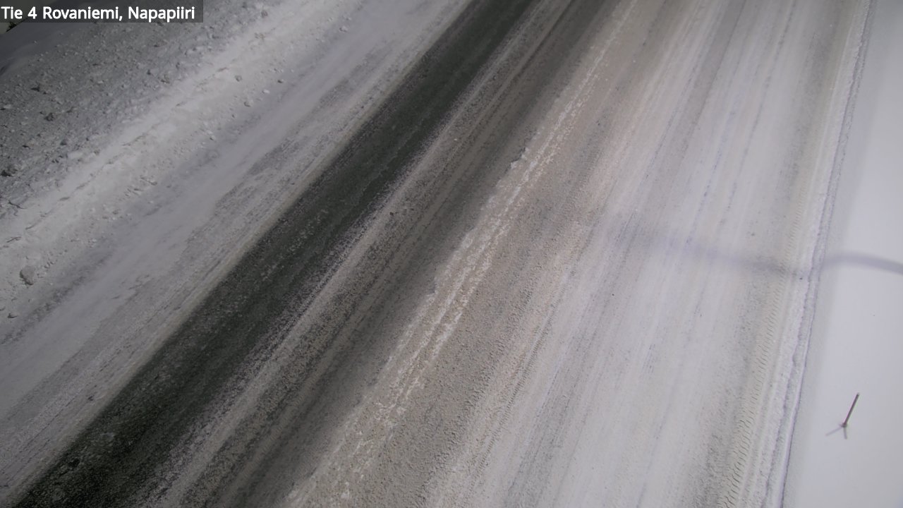Weather Camera Image Väg 4 Rovaniemi, Polar cirke, Rovaniemi, Lappi