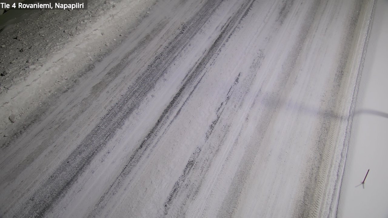 Weather Camera Image Väg 4 Rovaniemi, Polar cirke, Rovaniemi, Lappi