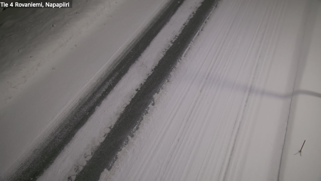 Weather Camera Image Väg 4 Rovaniemi, Polar cirke, Rovaniemi, Lappi