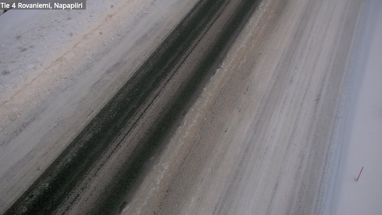Weather Camera Image Väg 4 Rovaniemi, Polar cirke, Rovaniemi, Lappi