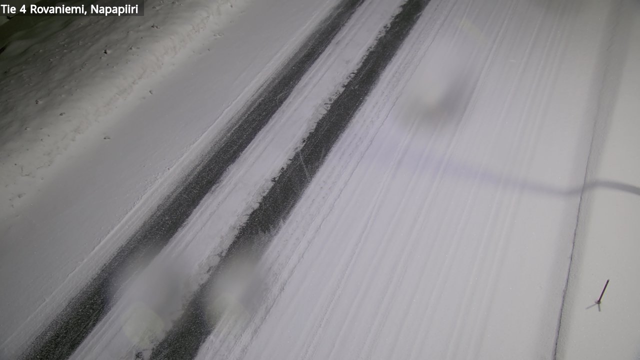 Weather Camera Image Väg 4 Rovaniemi, Polar cirke, Rovaniemi, Lappi