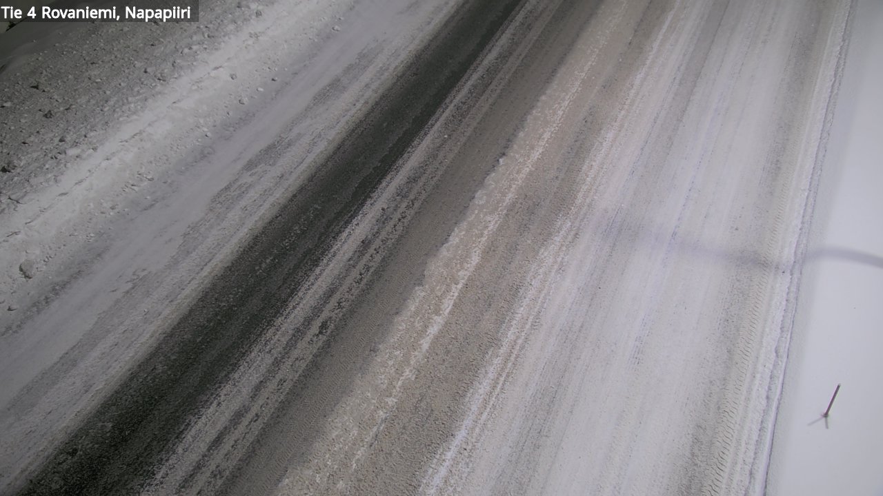 Weather Camera Image Väg 4 Rovaniemi, Polar cirke, Rovaniemi, Lappi