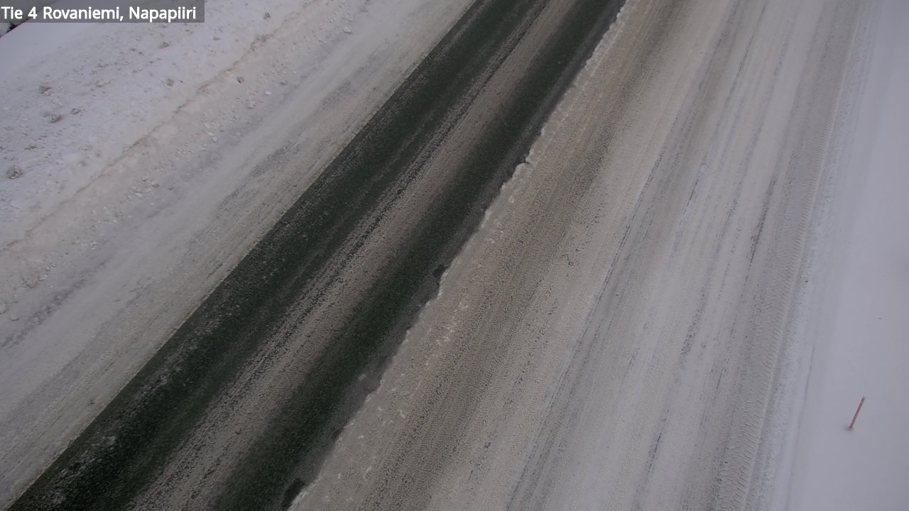 Weather Camera Image Väg 4 Rovaniemi, Polar cirke, Rovaniemi, Lappi
