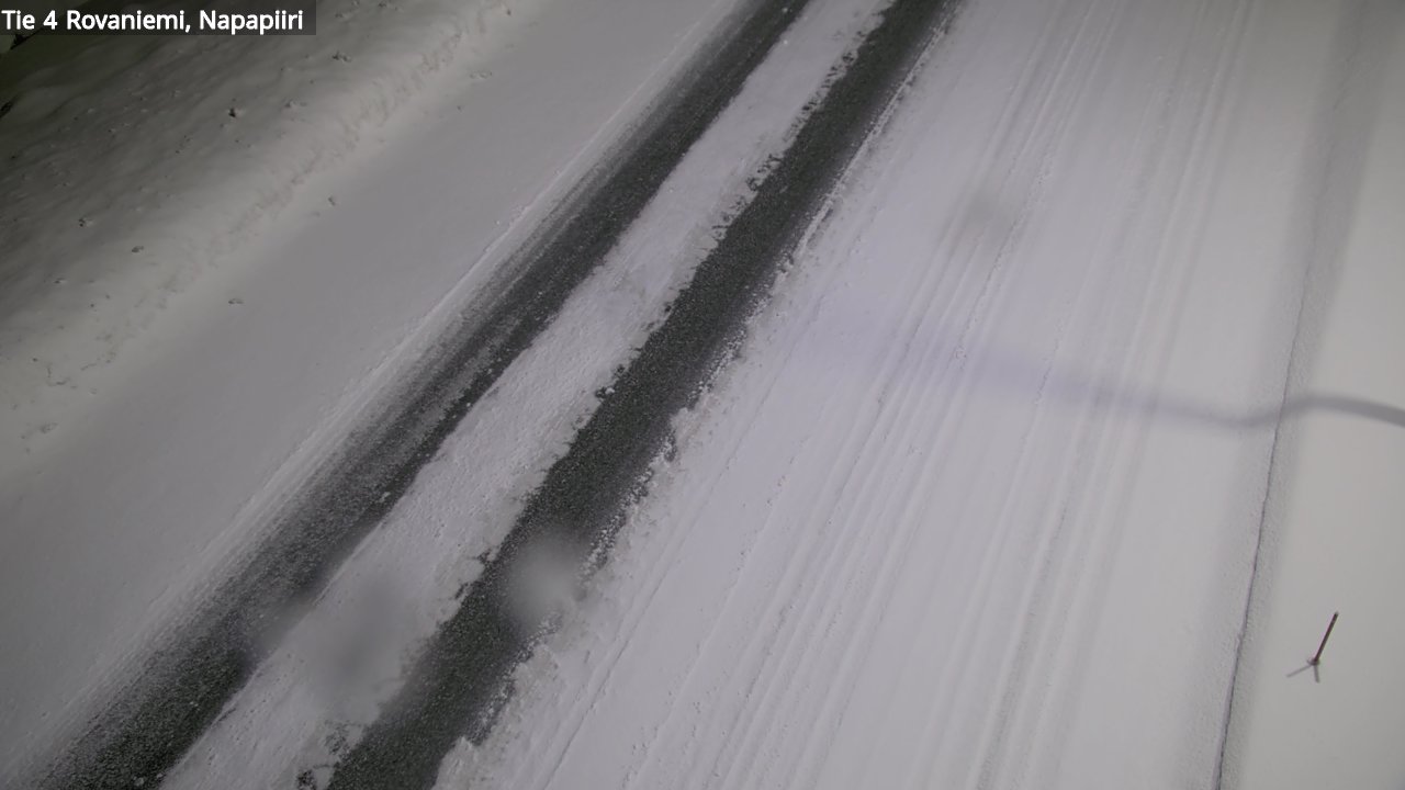Weather Camera Image Väg 4 Rovaniemi, Polar cirke, Rovaniemi, Lappi