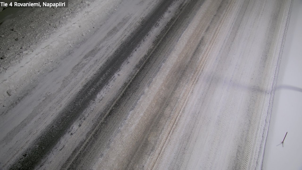 Weather Camera Image Väg 4 Rovaniemi, Polar cirke, Rovaniemi, Lappi