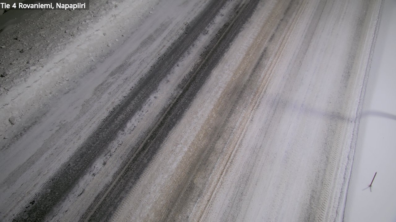 Weather Camera Image Väg 4 Rovaniemi, Polar cirke, Rovaniemi, Lappi