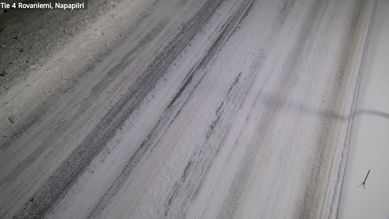 Weather Camera Image Väg 4 Rovaniemi, Polar cirke, Rovaniemi, Lappi