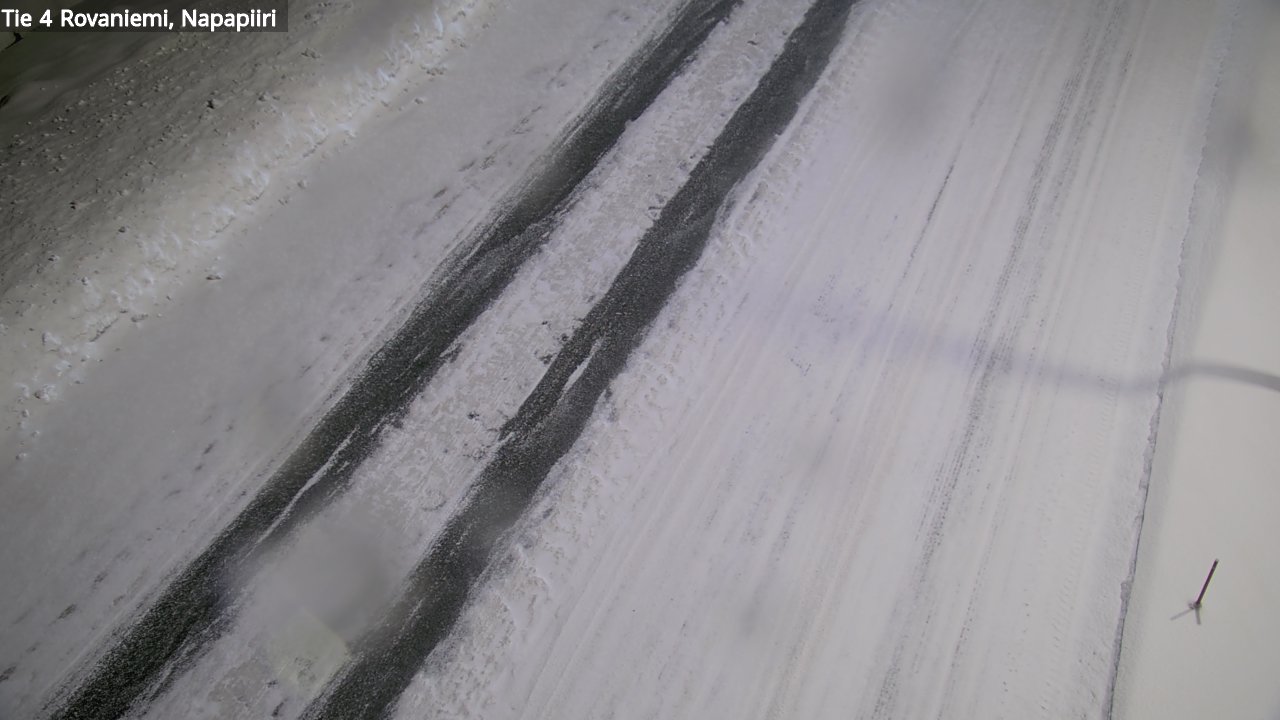 Weather Camera Image Väg 4 Rovaniemi, Polar cirke, Rovaniemi, Lappi