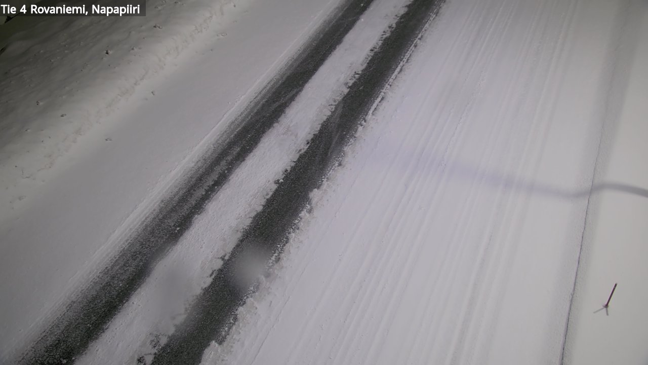 Weather Camera Image Väg 4 Rovaniemi, Polar cirke, Rovaniemi, Lappi