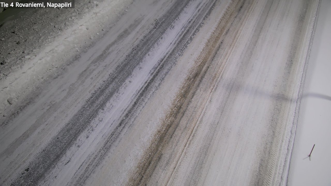 Weather Camera Image Väg 4 Rovaniemi, Polar cirke, Rovaniemi, Lappi