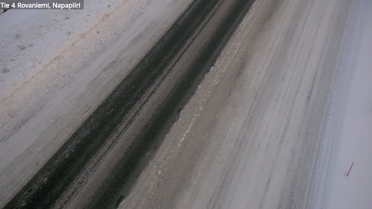 Weather Camera Image Väg 4 Rovaniemi, Polar cirke, Rovaniemi, Lappi