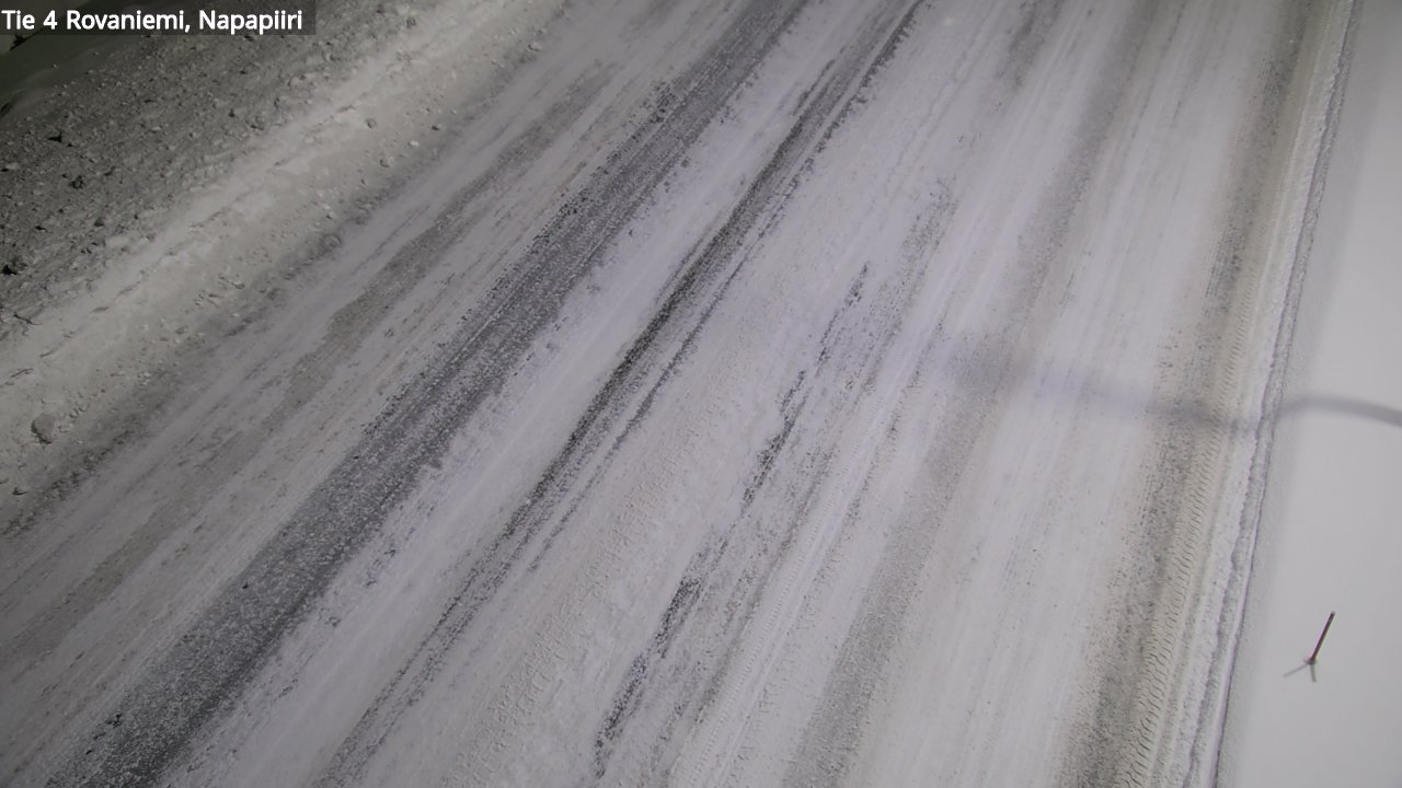 Weather Camera Image Väg 4 Rovaniemi, Polar cirke, Rovaniemi, Lappi