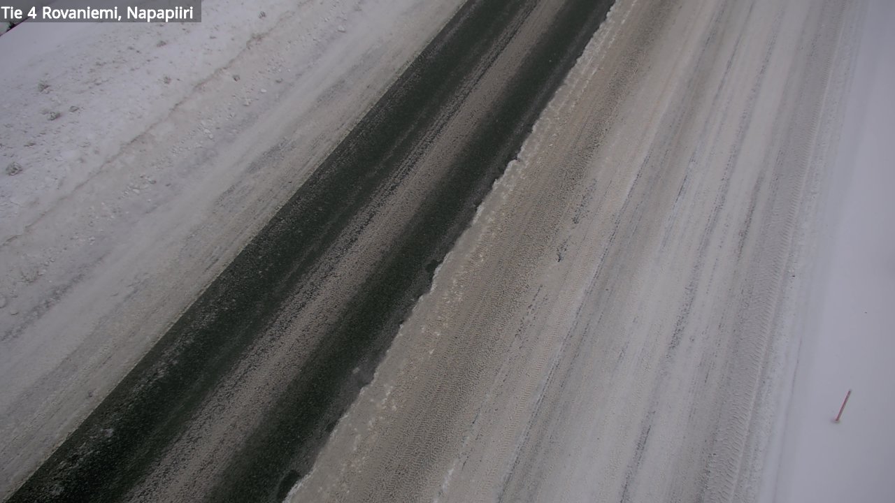 Weather Camera Image Väg 4 Rovaniemi, Polar cirke, Rovaniemi, Lappi