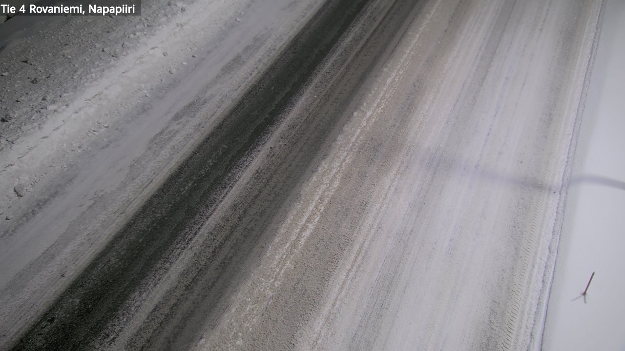 Weather Camera Image Väg 4 Rovaniemi, Polar cirke, Rovaniemi, Lappi