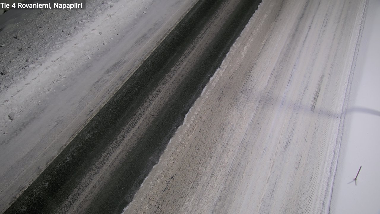 Weather Camera Image Väg 4 Rovaniemi, Polar cirke, Rovaniemi, Lappi