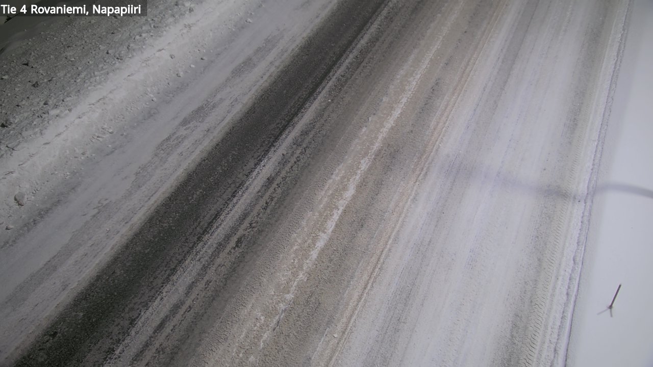 Weather Camera Image Väg 4 Rovaniemi, Polar cirke, Rovaniemi, Lappi