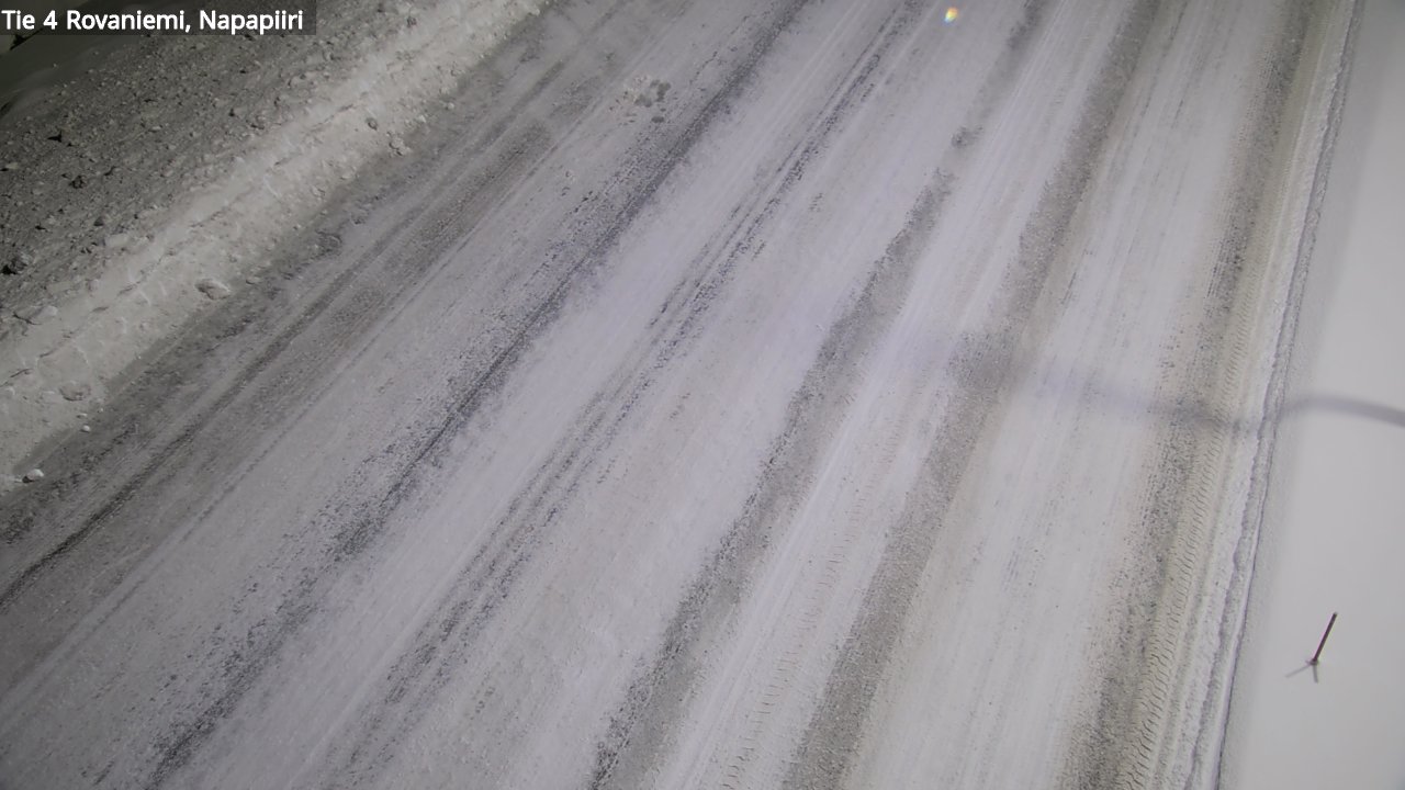 Weather Camera Image Väg 4 Rovaniemi, Polar cirke, Rovaniemi, Lappi