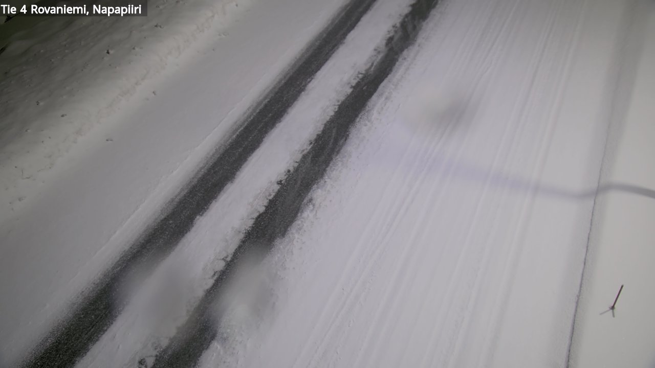Weather Camera Image Väg 4 Rovaniemi, Polar cirke, Rovaniemi, Lappi
