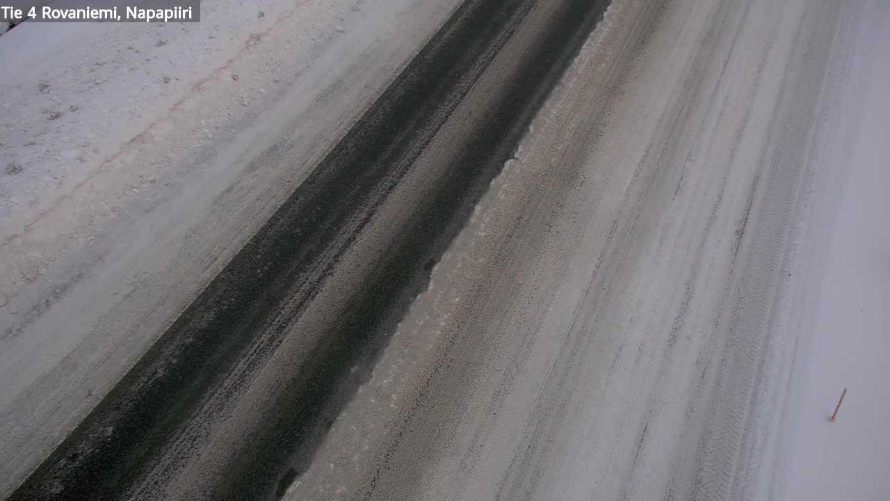 Weather Camera Image Väg 4 Rovaniemi, Polar cirke, Rovaniemi, Lappi