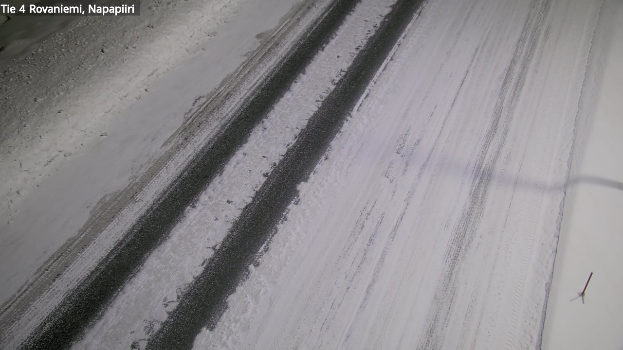 Weather Camera Image Väg 4 Rovaniemi, Polar cirke, Rovaniemi, Lappi
