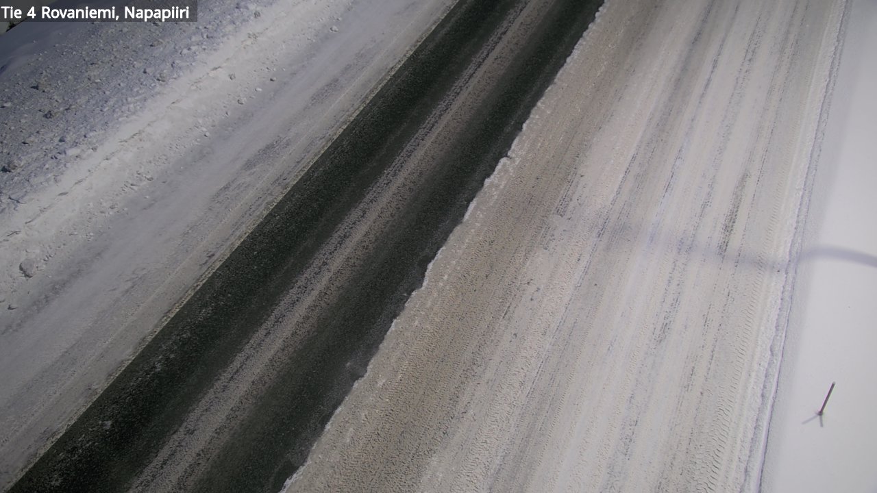 Weather Camera Image Väg 4 Rovaniemi, Polar cirke, Rovaniemi, Lappi