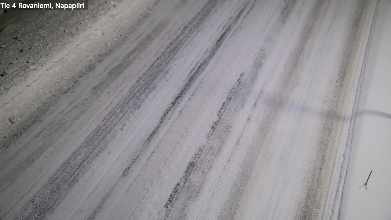 Weather Camera Image Väg 4 Rovaniemi, Polar cirke, Rovaniemi, Lappi