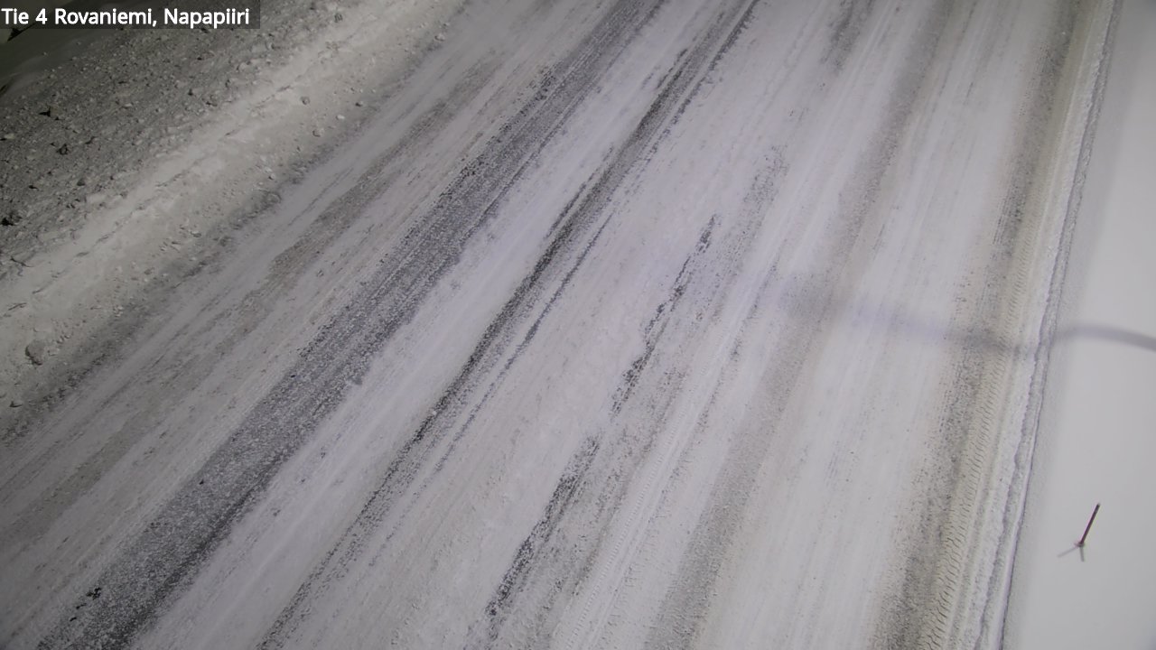 Weather Camera Image Väg 4 Rovaniemi, Polar cirke, Rovaniemi, Lappi