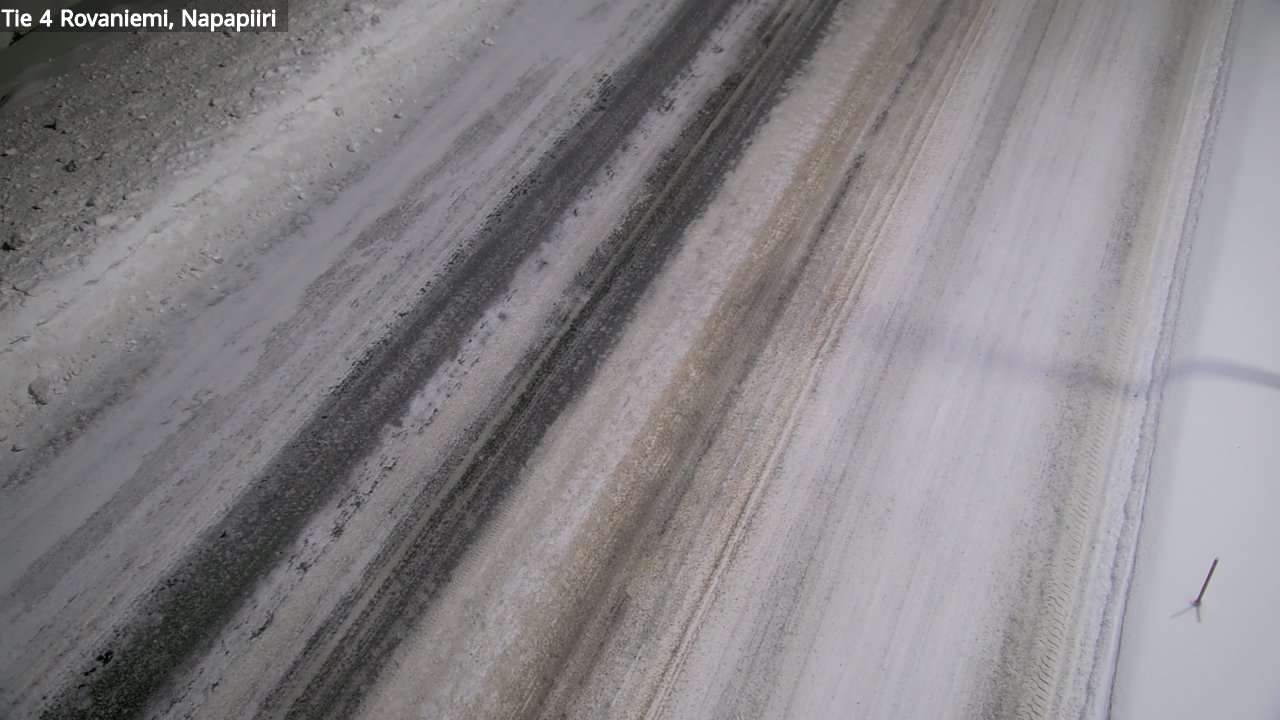 Weather Camera Image Väg 4 Rovaniemi, Polar cirke, Rovaniemi, Lappi