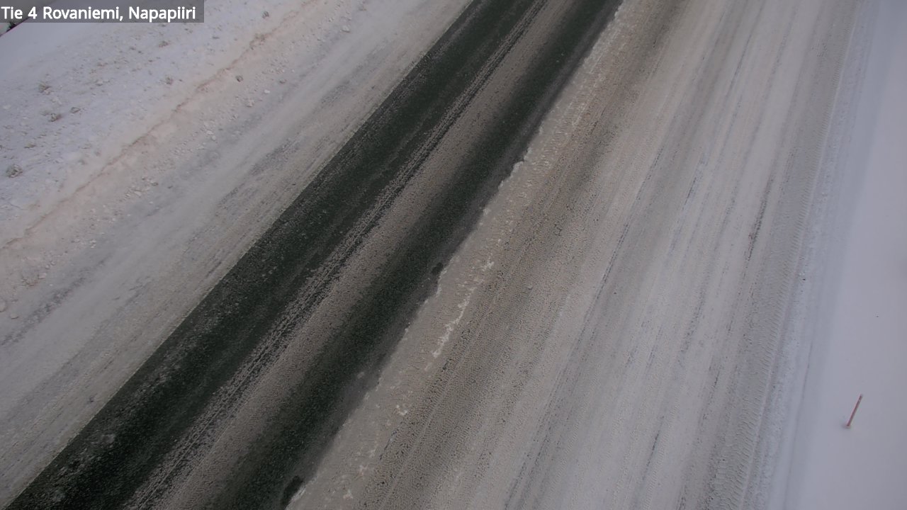Weather Camera Image Väg 4 Rovaniemi, Polar cirke, Rovaniemi, Lappi