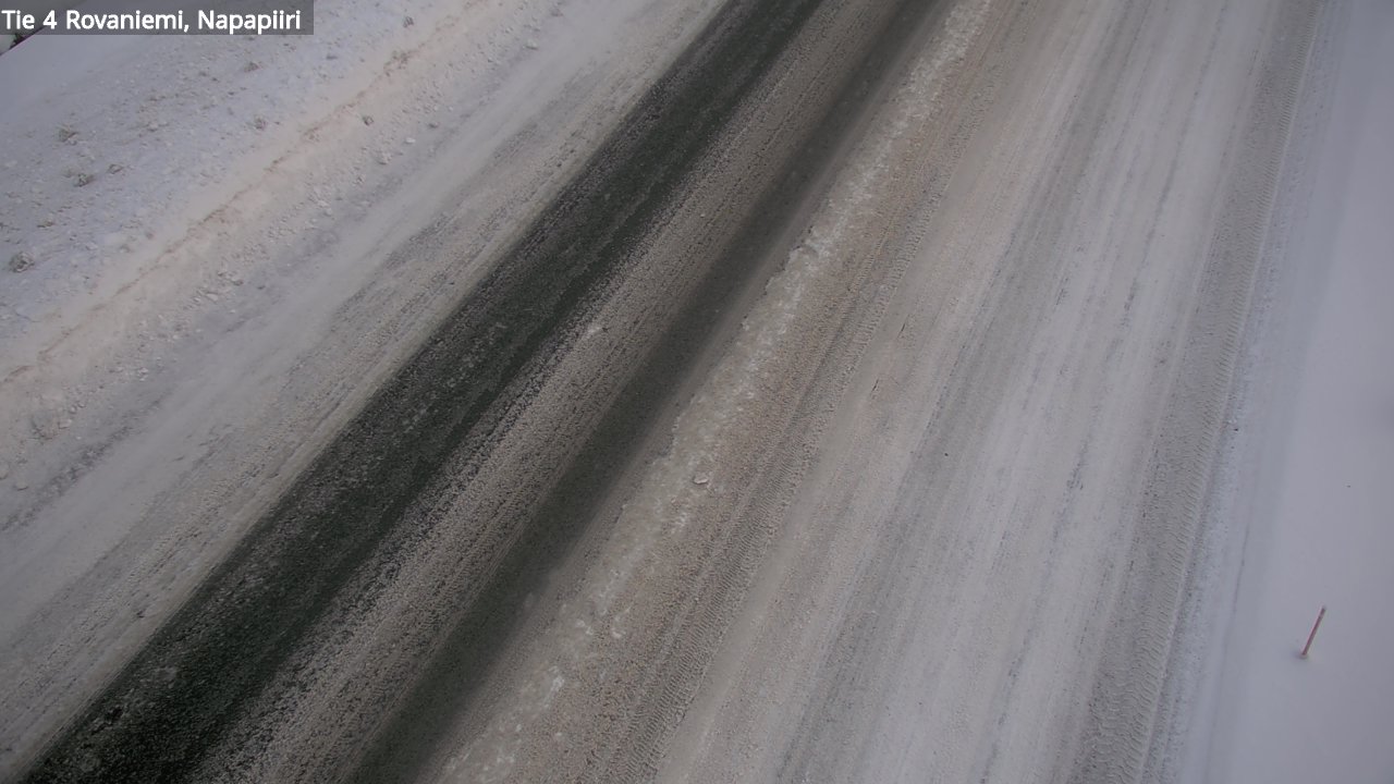 Weather Camera Image Väg 4 Rovaniemi, Polar cirke, Rovaniemi, Lappi