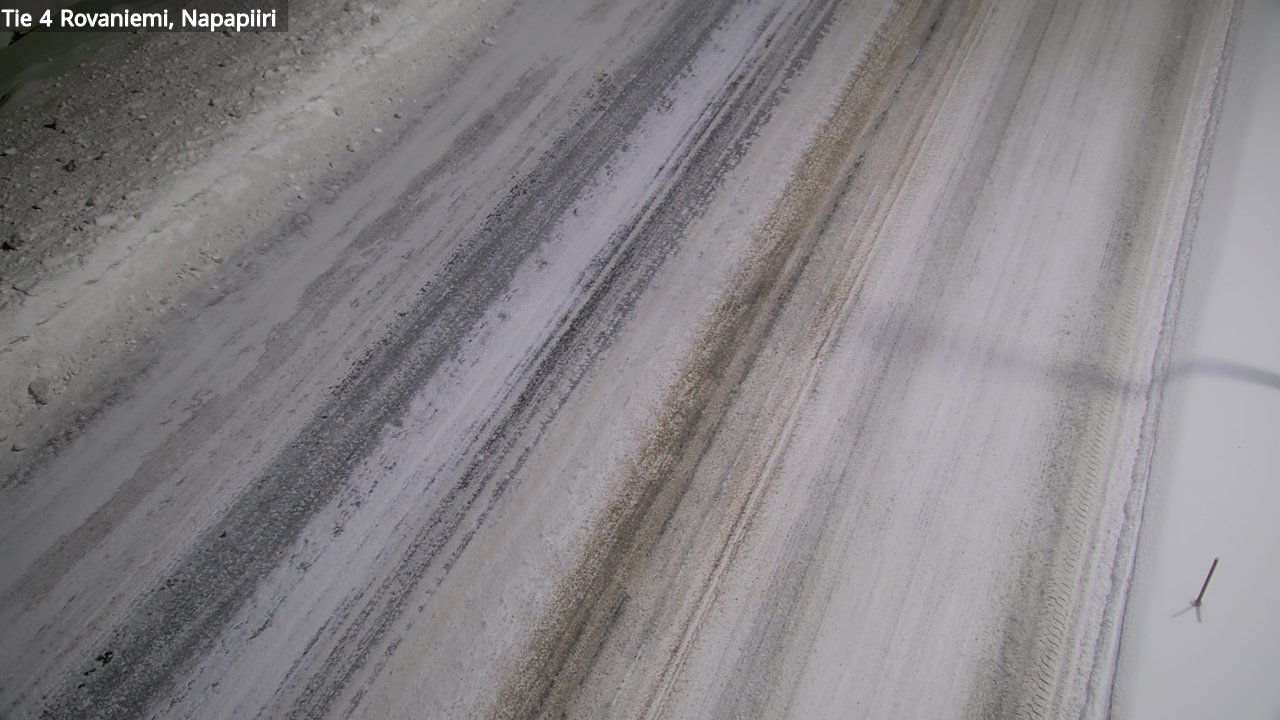 Weather Camera Image Väg 4 Rovaniemi, Polar cirke, Rovaniemi, Lappi