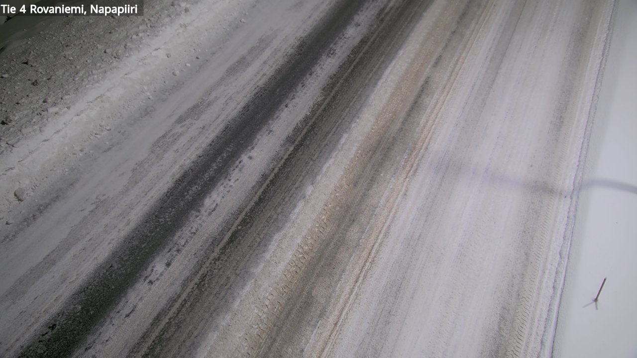 Weather Camera Image Väg 4 Rovaniemi, Polar cirke, Rovaniemi, Lappi