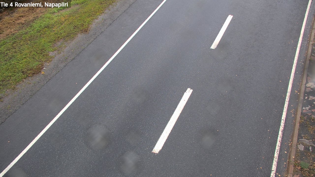Weather Camera Image Väg 4 Rovaniemi, Polar cirke, Rovaniemi, Lappi