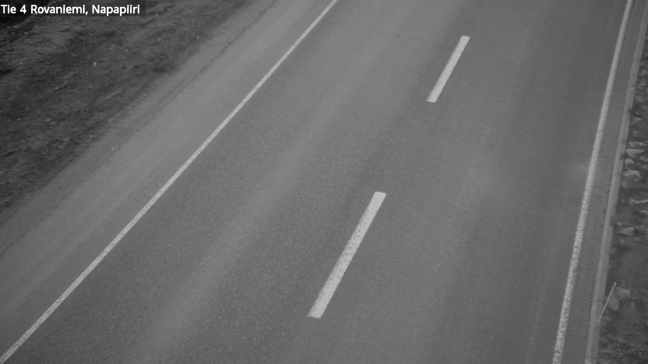 Weather Camera Image Road 4 Rovaniemi, Arctic circl, Rovaniemi, Lappi
