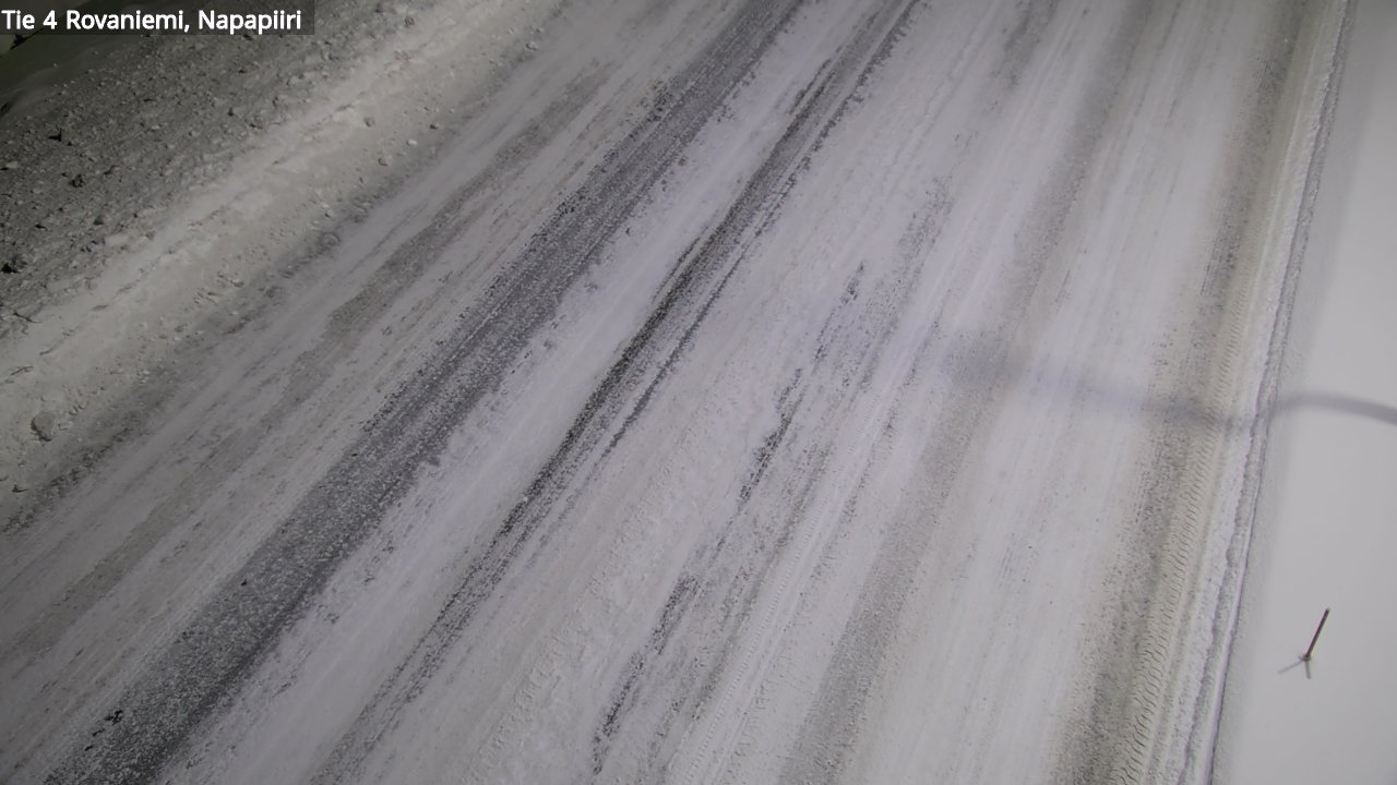Weather Camera Image Väg 4 Rovaniemi, Polar cirke, Rovaniemi, Lappi