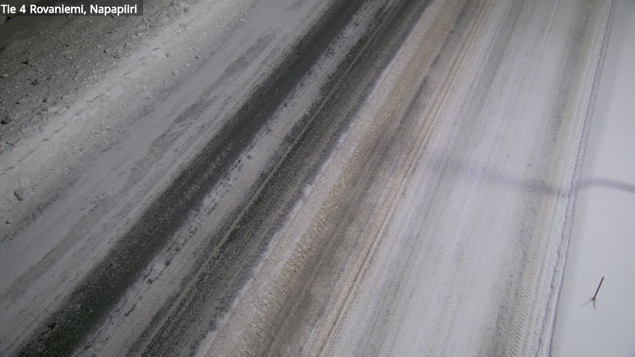 Weather Camera Image Väg 4 Rovaniemi, Polar cirke, Rovaniemi, Lappi