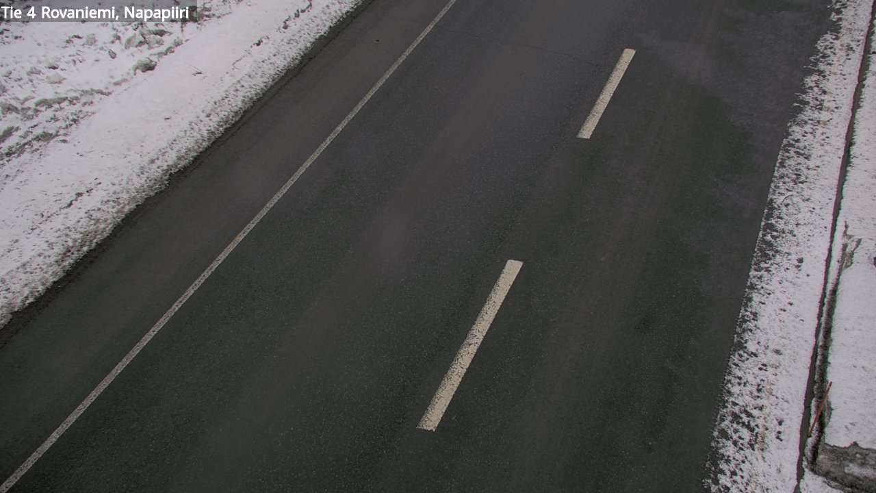 Weather Camera Image Road 4 Rovaniemi, Arctic circl, Rovaniemi, Lappi