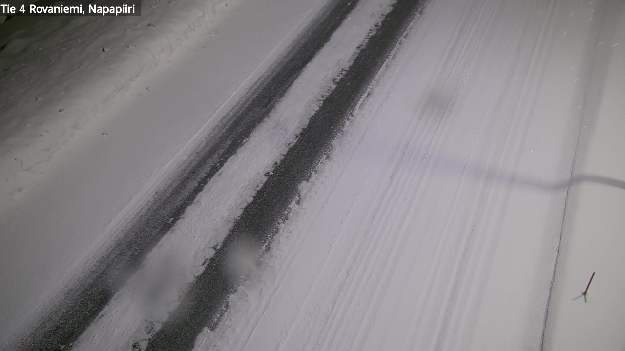 Weather Camera Image Väg 4 Rovaniemi, Polar cirke, Rovaniemi, Lappi