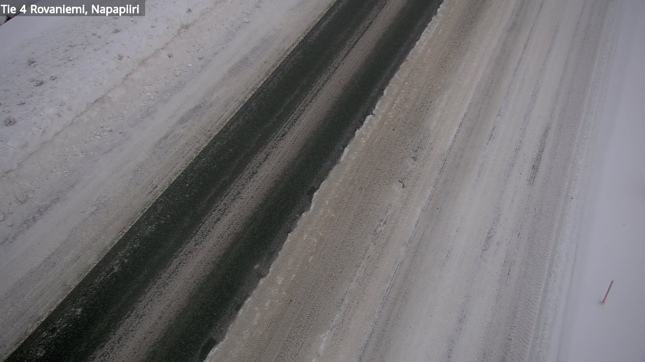 Weather Camera Image Väg 4 Rovaniemi, Polar cirke, Rovaniemi, Lappi