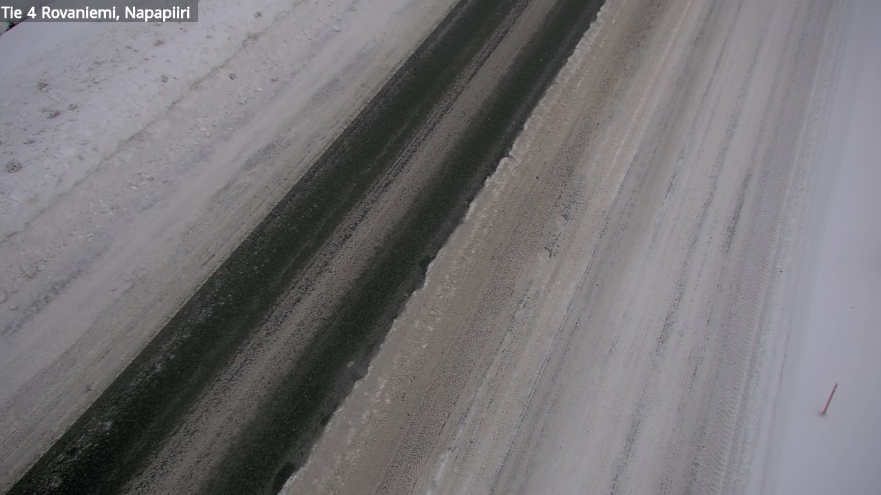 Weather Camera Image Väg 4 Rovaniemi, Polar cirke, Rovaniemi, Lappi