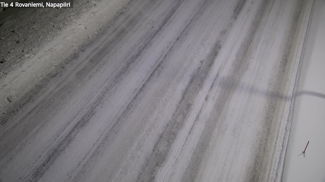 Weather Camera Image Väg 4 Rovaniemi, Polar cirke, Rovaniemi, Lappi