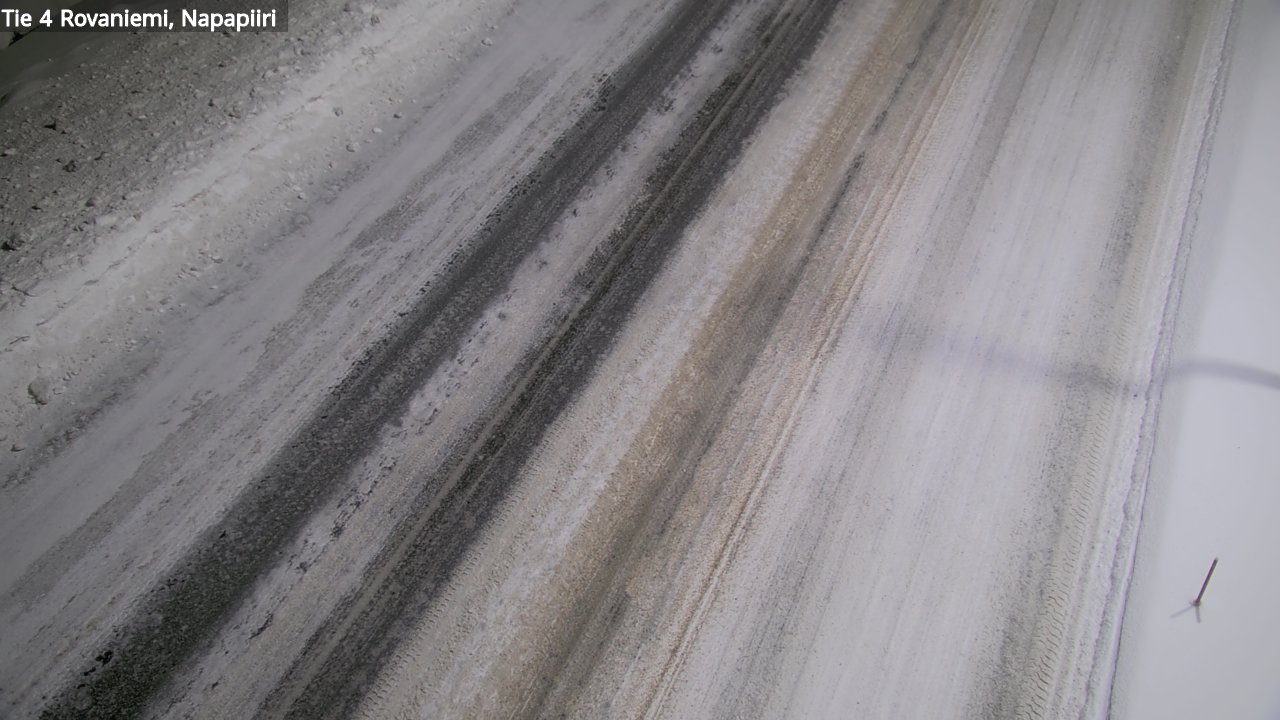 Weather Camera Image Väg 4 Rovaniemi, Polar cirke, Rovaniemi, Lappi