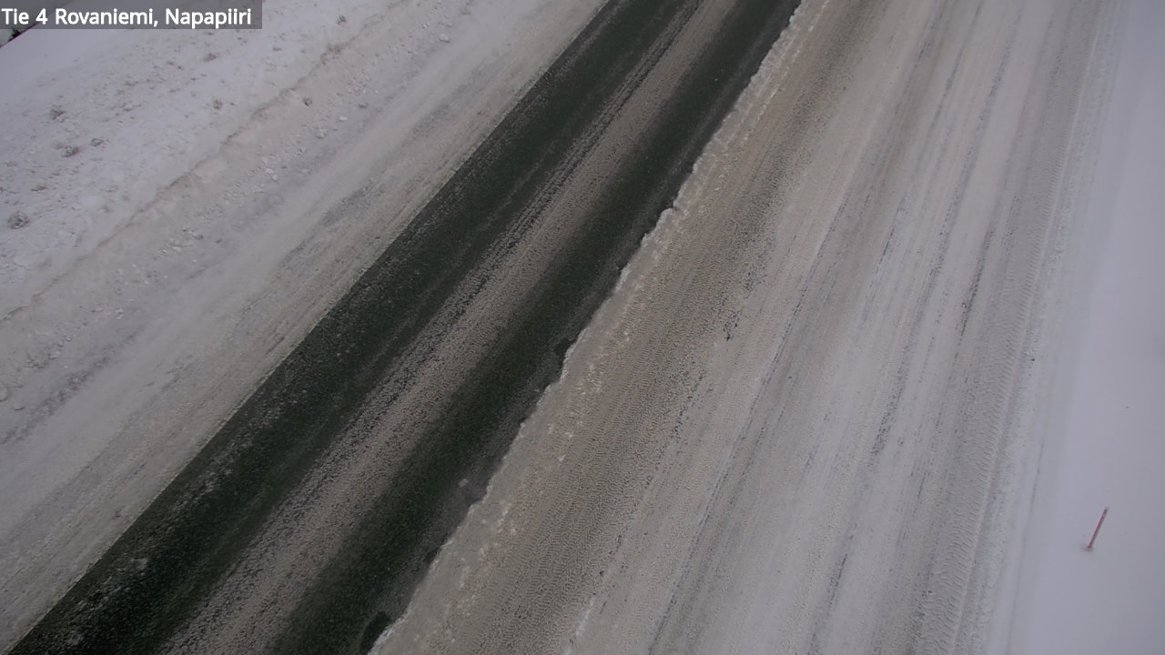 Weather Camera Image Väg 4 Rovaniemi, Polar cirke, Rovaniemi, Lappi