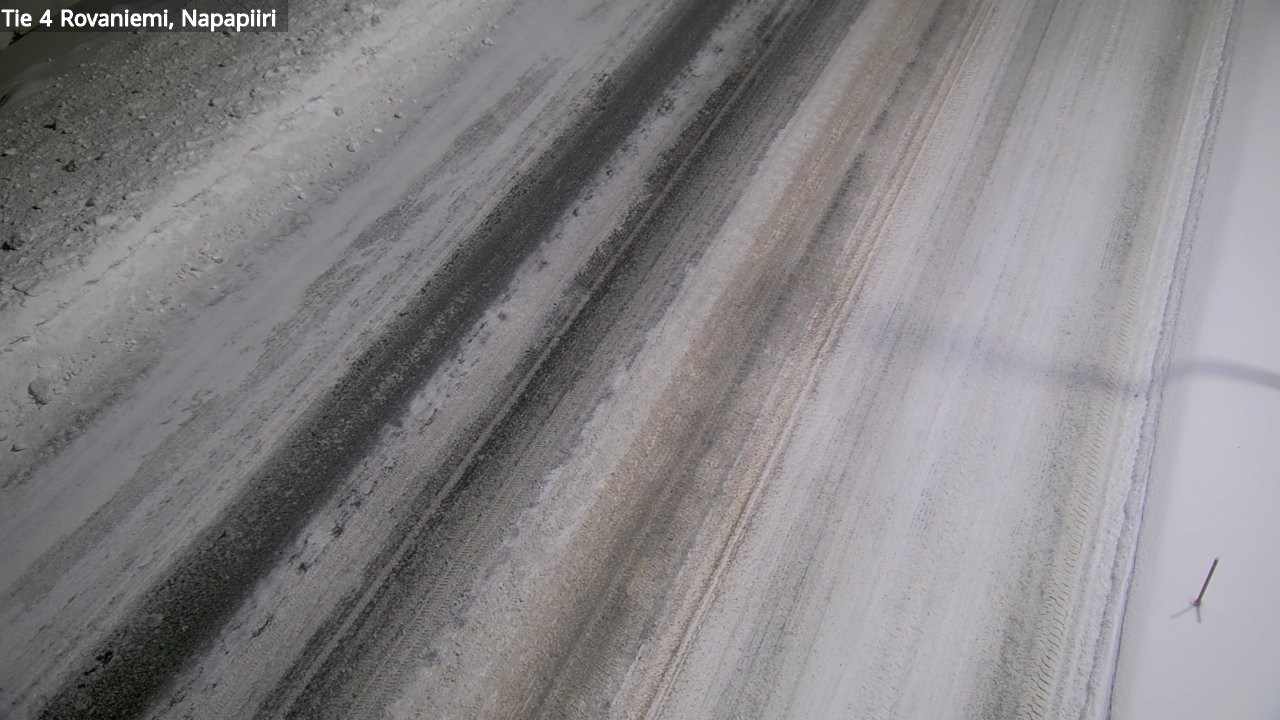 Weather Camera Image Väg 4 Rovaniemi, Polar cirke, Rovaniemi, Lappi